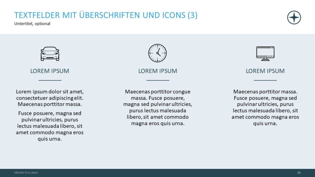PowerPoint-Musterfolie